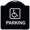 Signmission Parking Handicapped Symbol Heavy-Gauge Aluminum Architectural Sign, 18" x 18", BW-1818-23477 A-DES-BW-1818-23477 - alternate 1